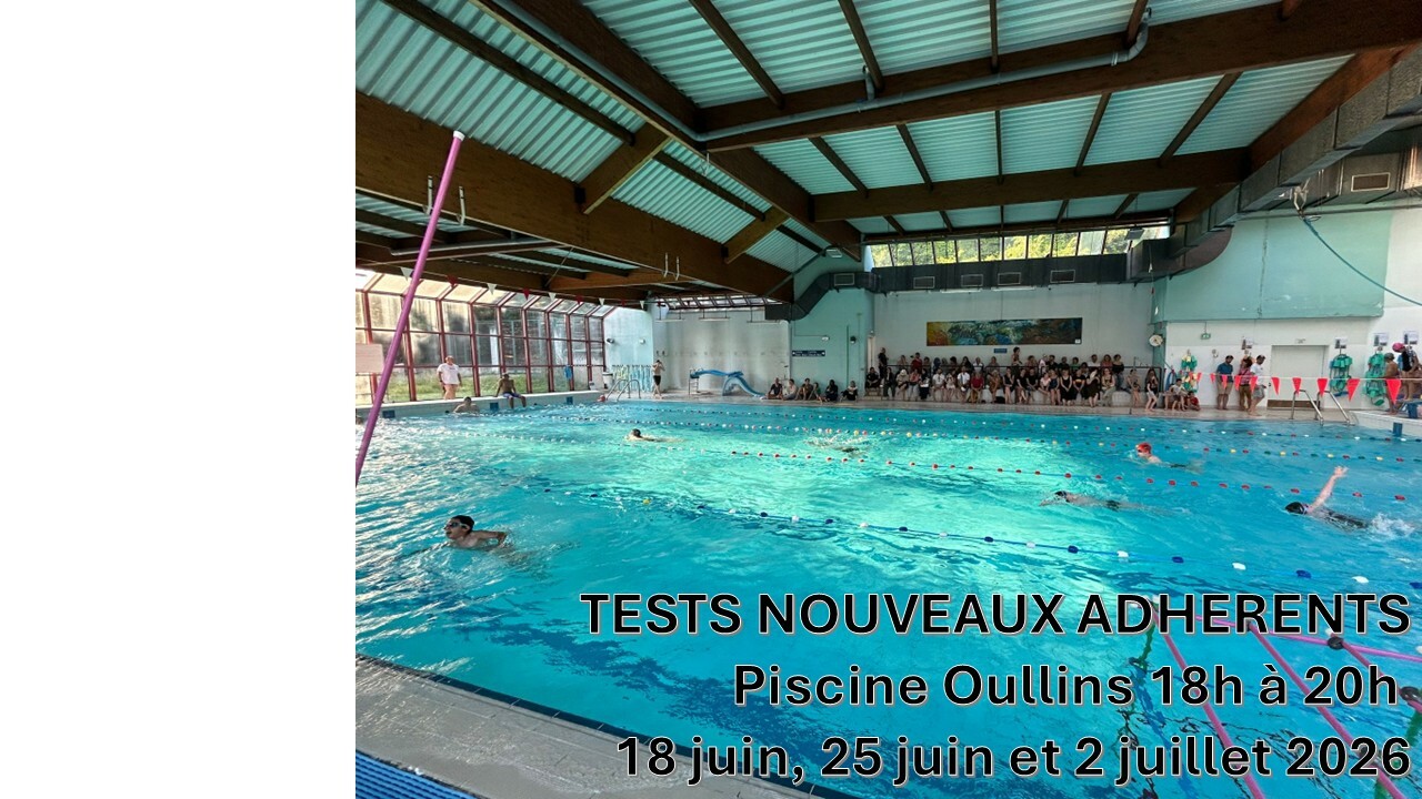 Tests Nouveaux Adhérents pout la saison 2026-2027