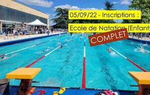 Inscriptions : Plus de place en Ecole de natation pour les enfants