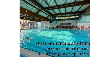 Tests Nouveaux Adhérents pout la saison 2026-2027