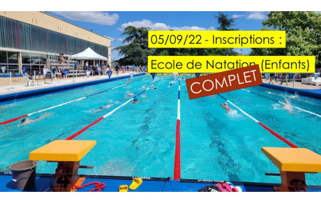 Inscriptions : Plus de place en Ecole de natation pour les enfants